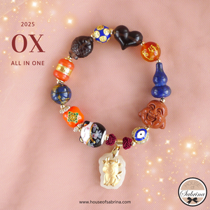 2025 OX All In One Zodiac Gemstone Lucky Charm Bracelet