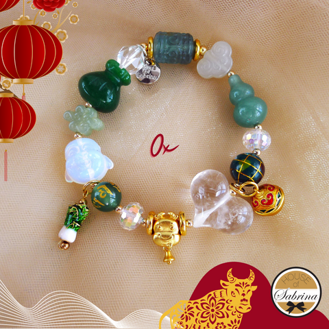 2024 OX ALL IN ONE GEMSTONE LUCKY CHARM BRACELET