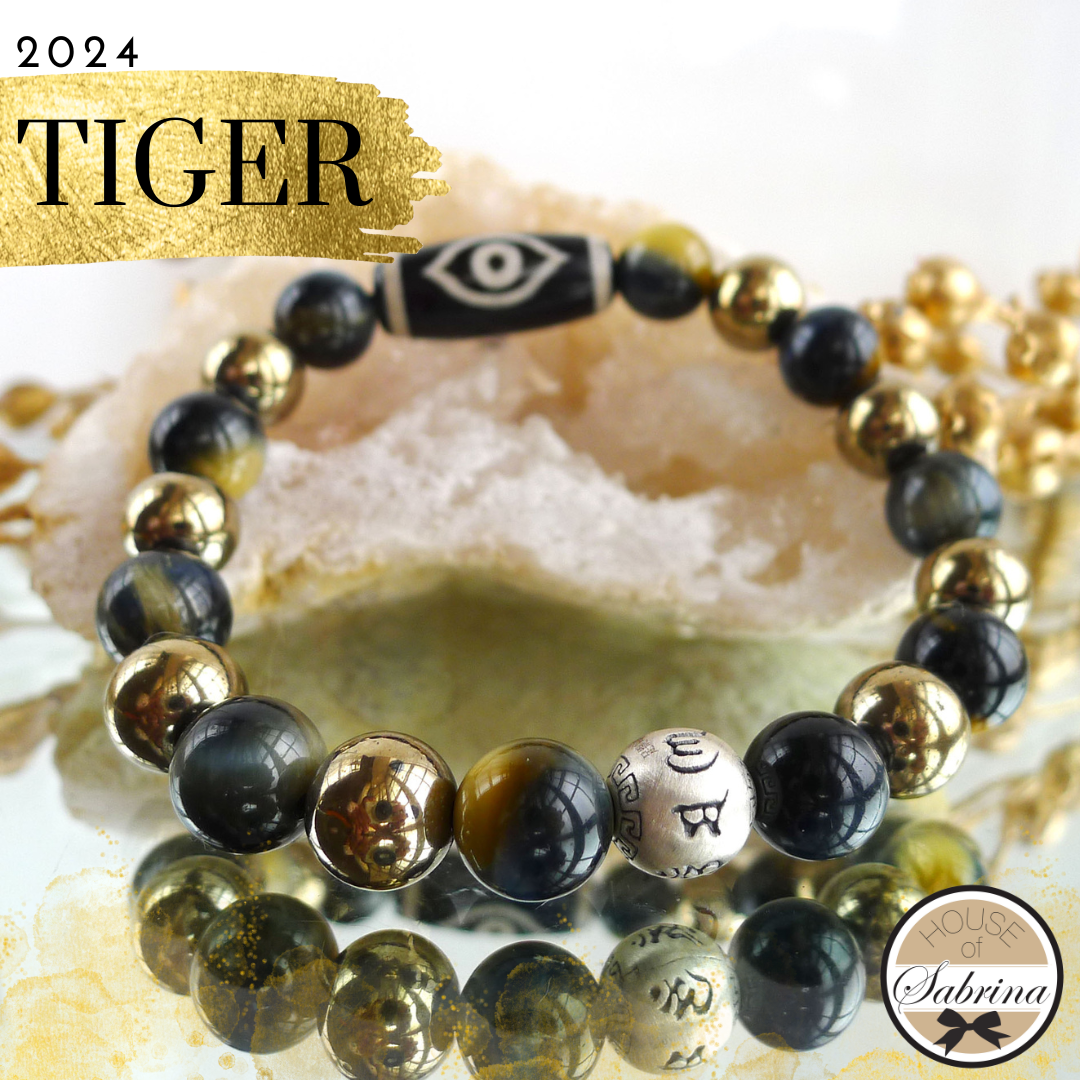 2024 TIGER MEN'S ALL IN ONE GEMSTONE BRACELET