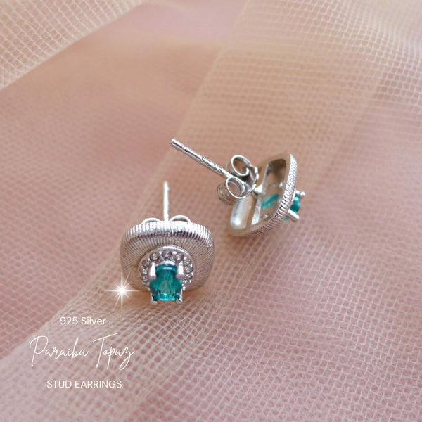 Paraiba Topaz Gemstone Earrings