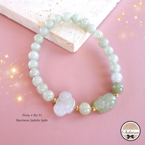 BURMESE JADEITE JADE GEMSTONE BRACELETS