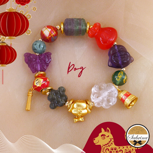 2024 DOG ALL IN ONE GEMSTONE LUCKY CHARM BRACELET