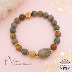 PIXIU ALASHAN AGATE GEMSTONE BRACELET