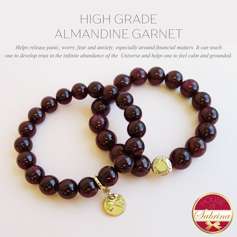 HIGH GRADE ALMANDINE GARNET GEMSTONE BRACELET