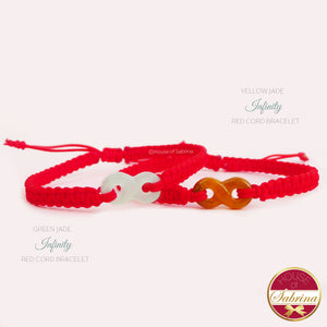 JADE INFINITY RED CORD BRACELET