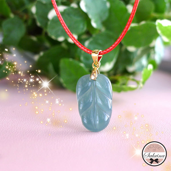 High Grade Blue Jadeite Jade Cord Necklaces