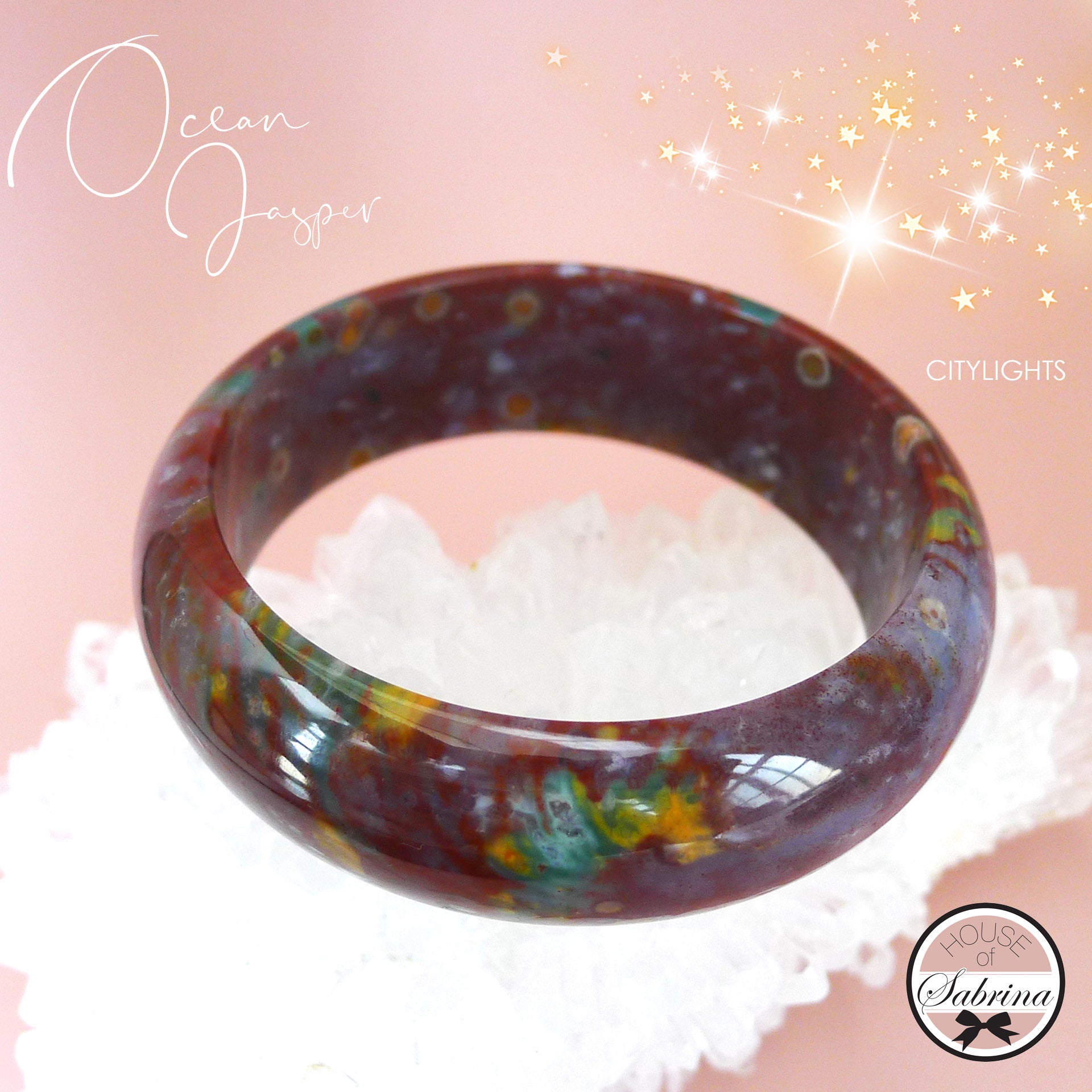 OCEAN JASPER BANGLE (CITYLIGHTS)