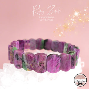 RUBY ZOISITE PALM SPRINGS SOFT BANGLE