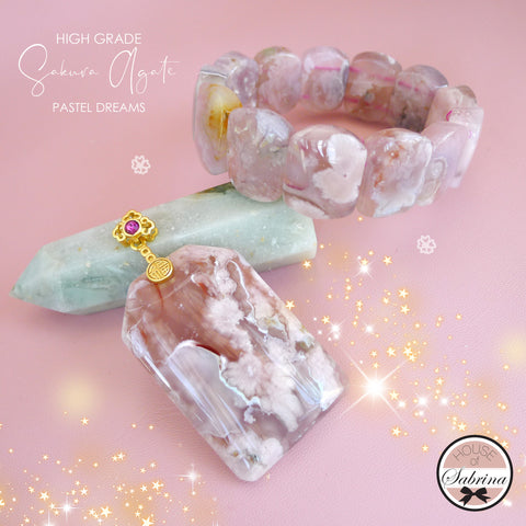 HIGH GRADE SAKURA AGATE PASTEL DREAMS SET