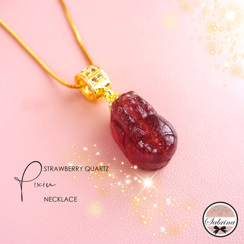 STRAWBERRY PIXIU NECKLACE