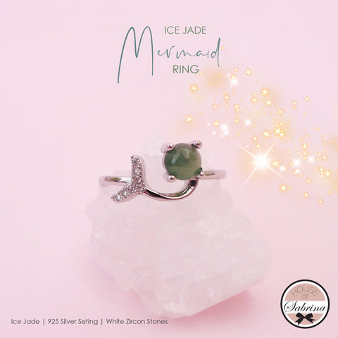 Mermaid Ice Jade Ring