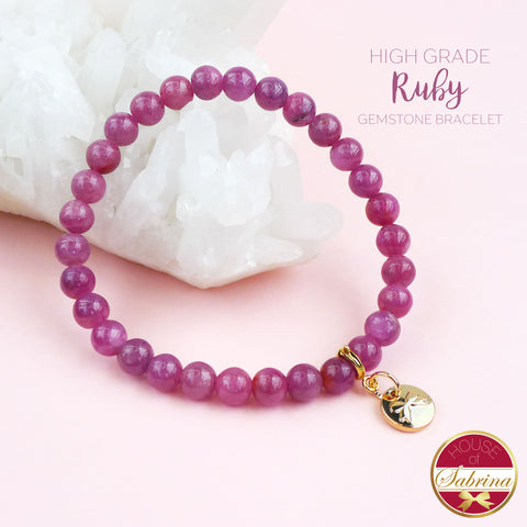 HIGH GRADE RUBY GEMSTONE BRACELET