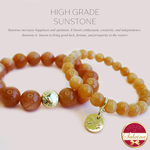 HIGH GRADE SUNSTONE GEMSONE BRACELET